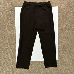 J. Jill ponte slim leg brown petite small pull on pants